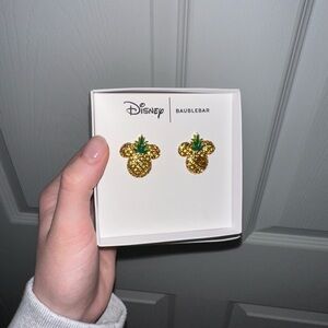 ✨🆕 Disney BaubleBar Pineapple Mickey Earrings